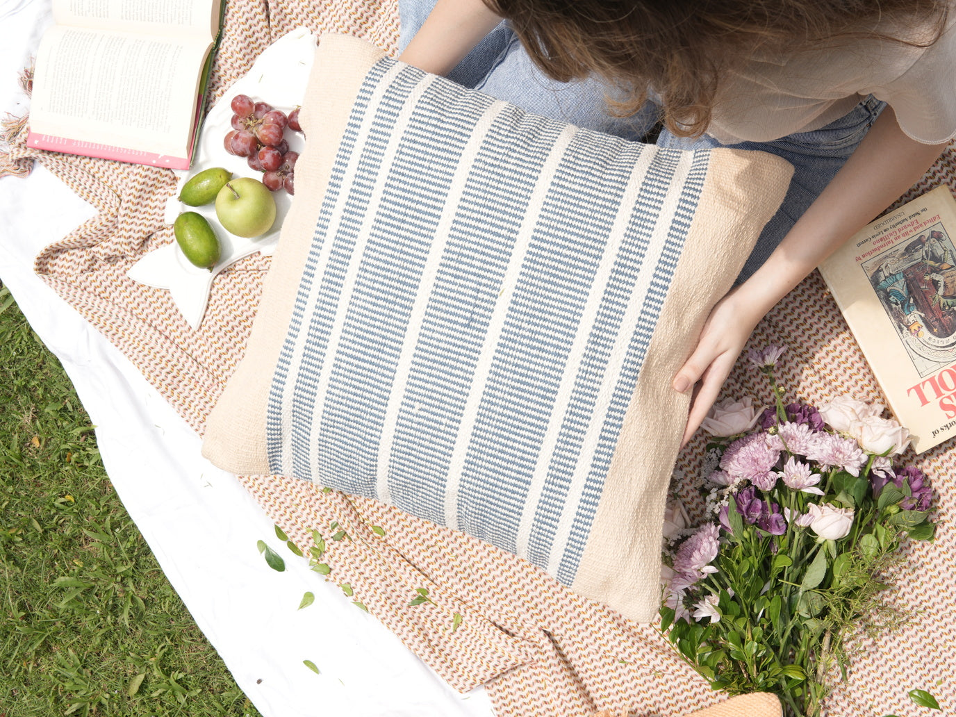 Striped Cushion Cover