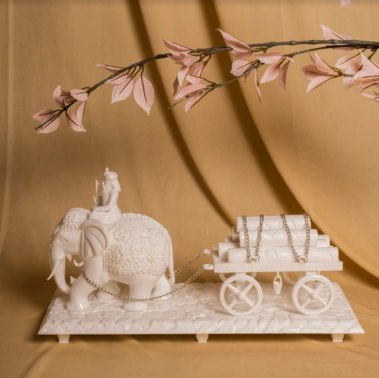 Elephant Chariot Handcarved